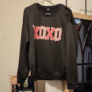 Black XOXO Sweatshirt